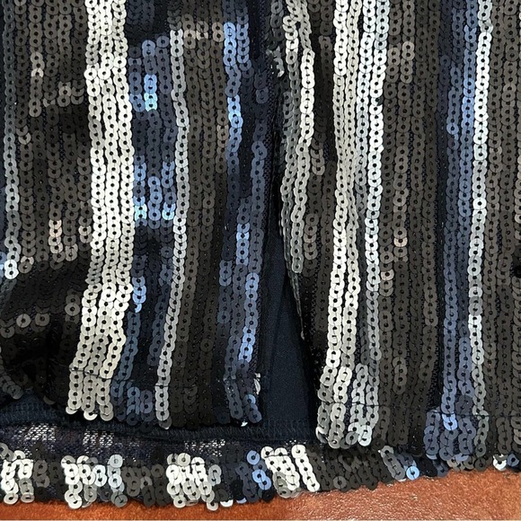 Trixxi Sequins Blue And Silver Mini Dress Size Medium - Picture 4 of 8